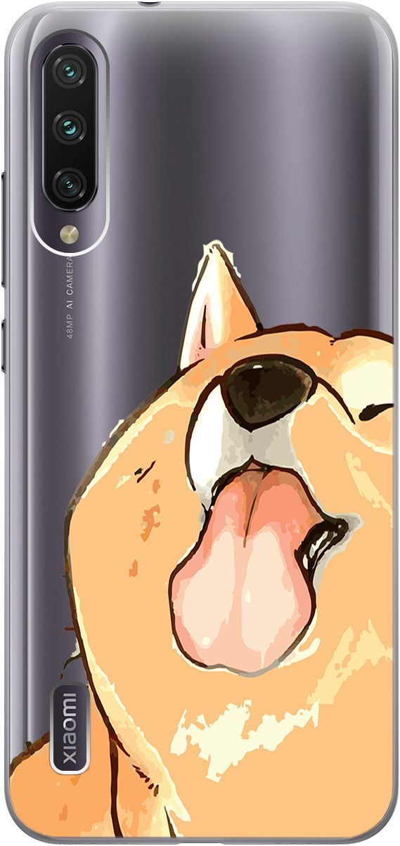 

Чехол на Xiaomi Mi A3 "Shiba" прозрачный, Прозрачный;бежевый, 5516