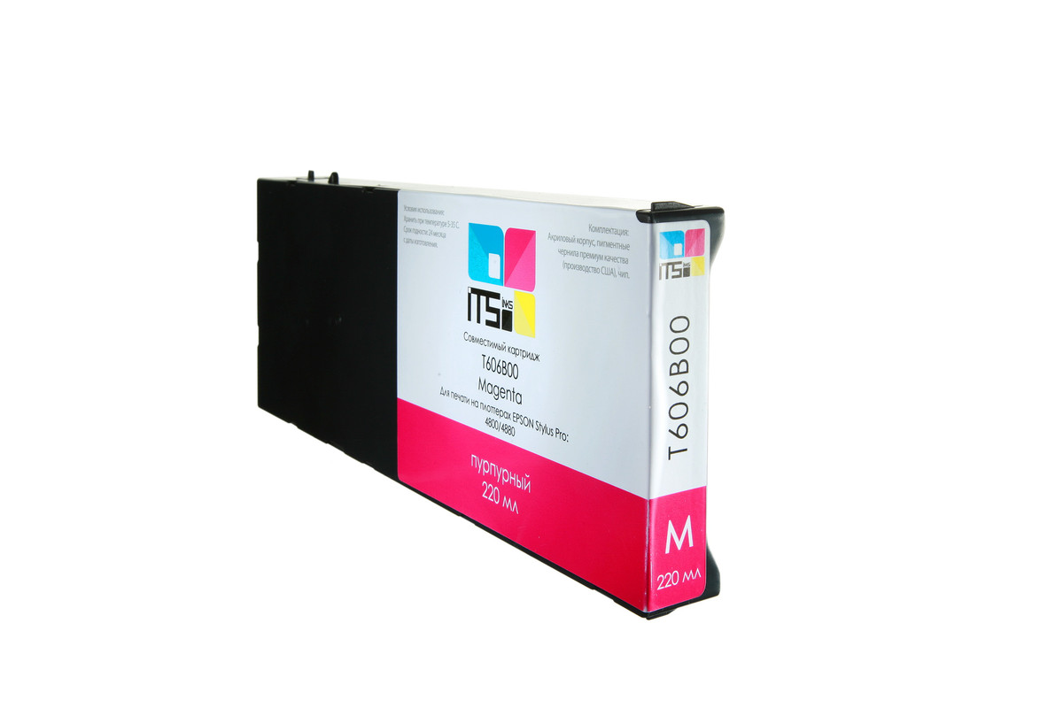 

Картридж ITSinks для Epson Stylus PRO 4800,4880, C13T606300, Magenta, 220 мл