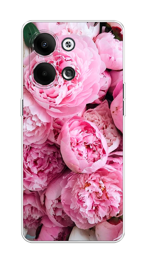 

Чехол на Oppo Reno9 "Розовые пионы", Бежевый;розовый, 2512750-2
