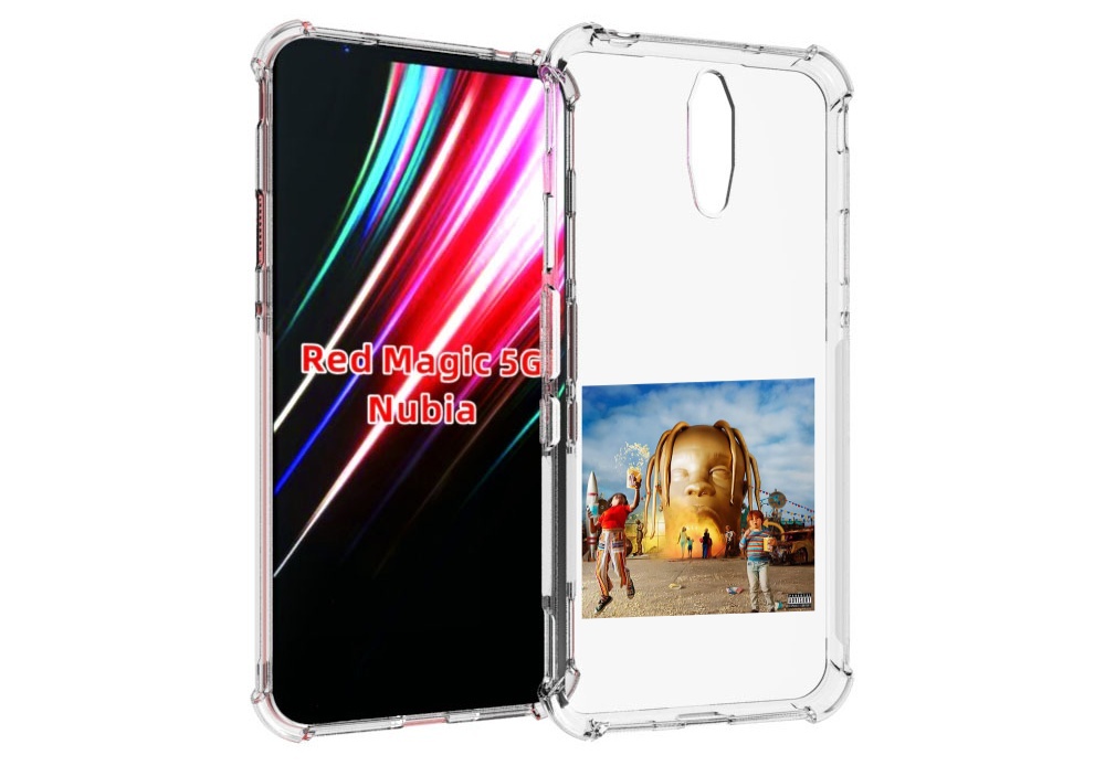 Чехол MyPads Travis Scott - Astroworld для ZTE Nubia Red Magic 1 5G