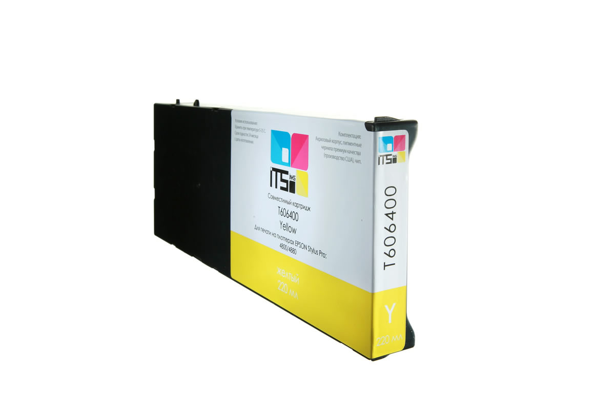 

Картридж ITSinks для Epson Stylus PRO 4800,4880, C13T606400, Yellow, 220 мл