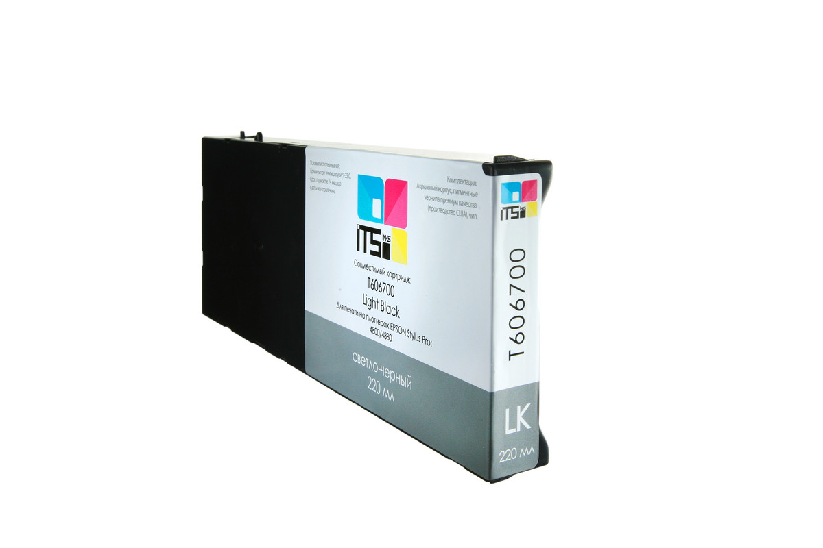 

Картридж ITSinks для Epson Stylus PRO 4800,4880, C13T606700, Light Black, 220 мл