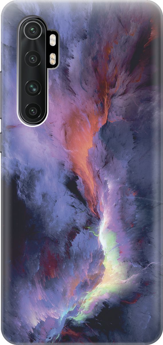 

Чехол на Xiaomi Mi Note 10 Lite "Гром и молния", Фиолетовый;черный, 7845