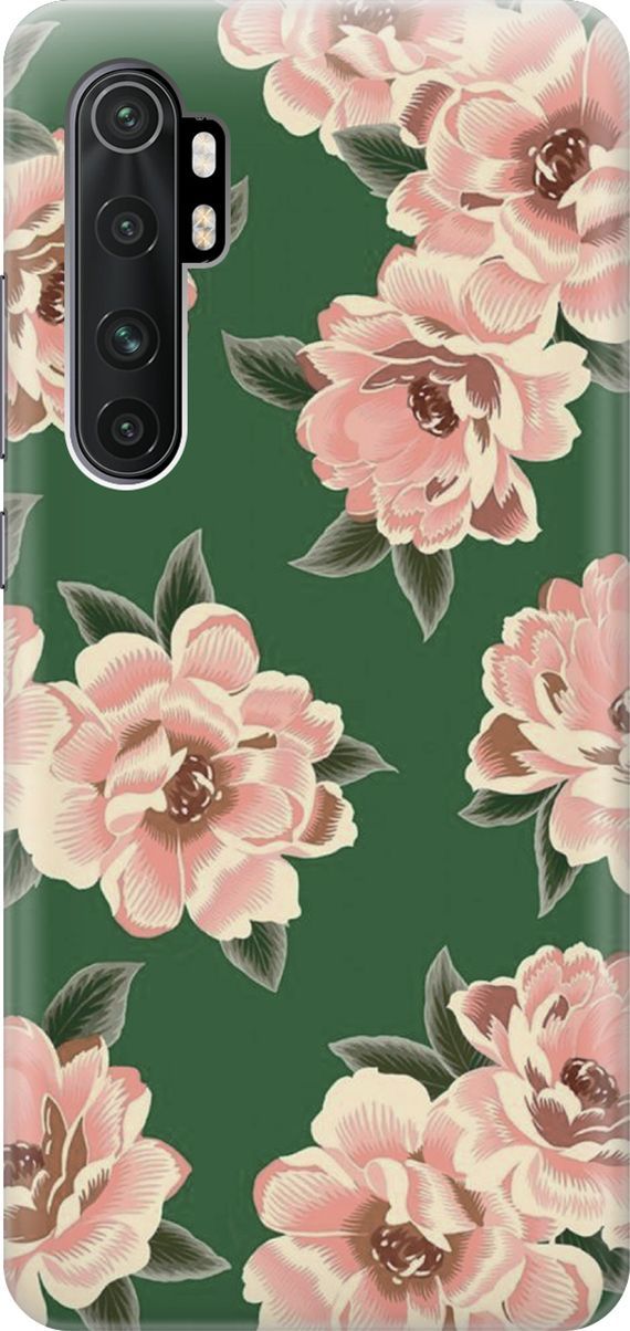 

Силиконовый чехол на Xiaomi Mi Note 10 Lite "Винтажные цвета", Зеленый;розовый, 7843