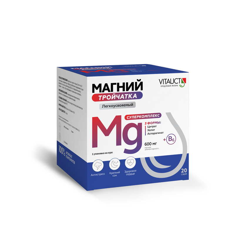 

Магний Vitauct Тройчатка, 20 саше