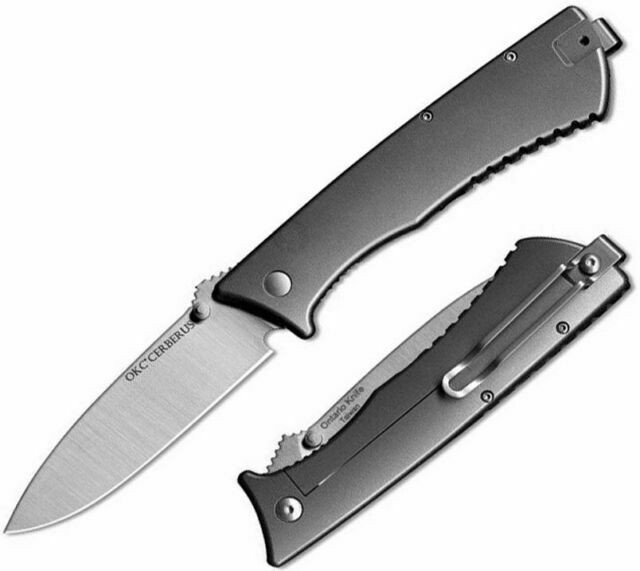 Туристический нож Ontario Titanium Handle, серый