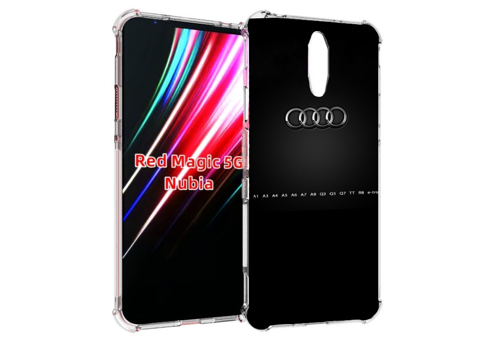 

Чехол MyPads audi ауди 1 мужской для ZTE Nubia Red Magic 1 5G, Прозрачный, Tocco