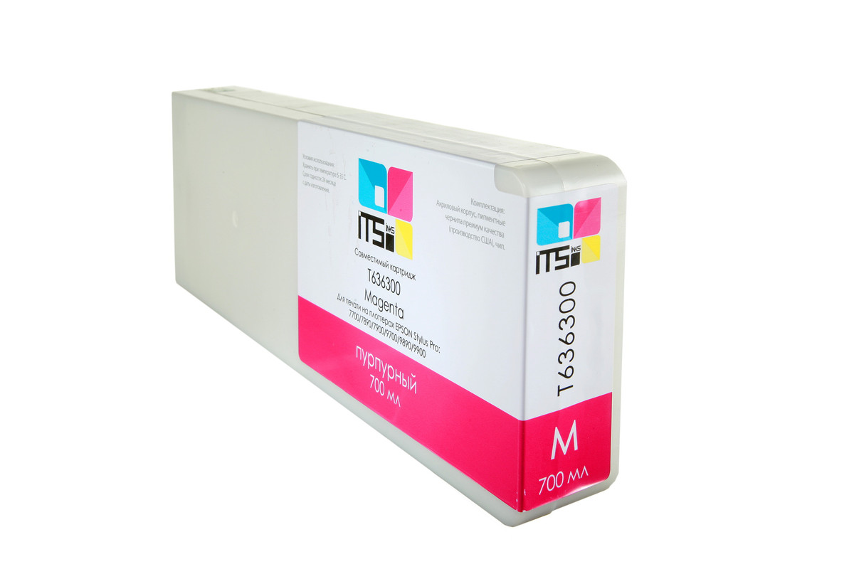 

Картридж ITSinks для Epson Stylus PRO 7900,9900, C13T636300, Vivid Magenta, 700 мл, Пурпурный