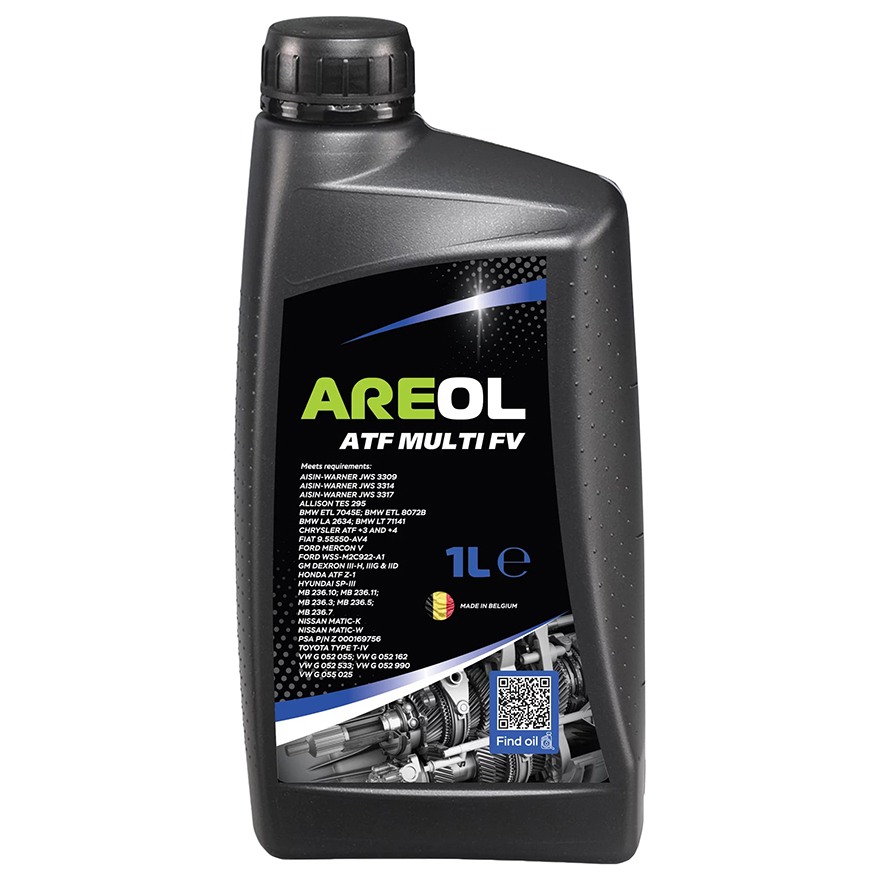 Areol Atf Multi Fv (1l)_жидк. Для Акпп И Гур Синт.,Желт., Аналог Febi 14738jws 3309, Ford