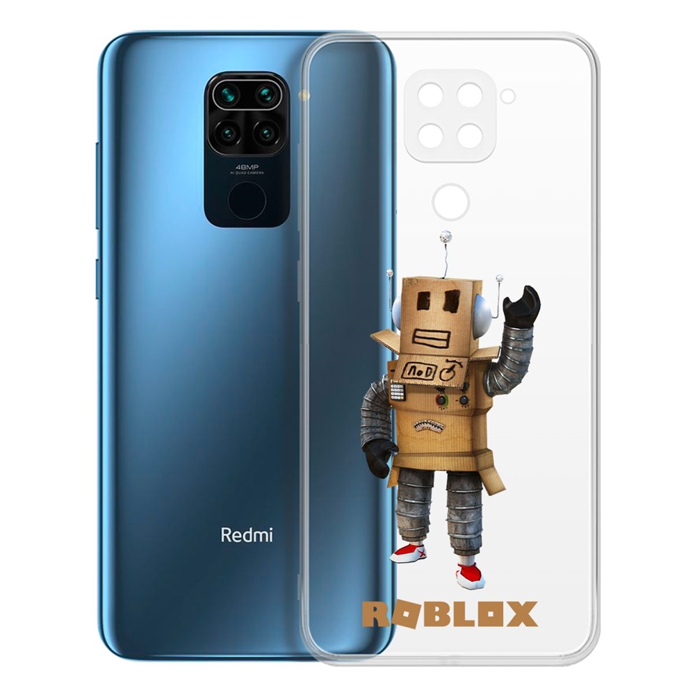 

Чехол-накладка Roblox-Мистер Робот для Xiaomi Redmi Note 9, Прозрачный