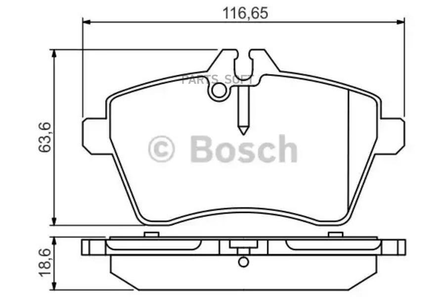 

Тормозные колодки Bosch передние дисковые Poremium 2 для Mercedes-Benz B-Class 986495273
