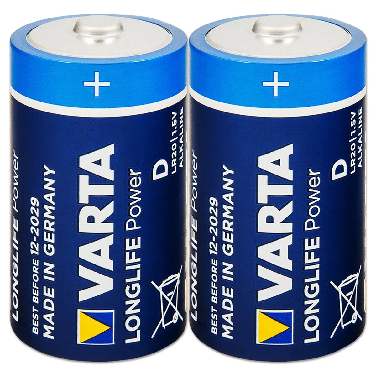 

Батарейка VARTA HIGH ENERGY/LONGLIFE POWER LR20 / D / 1.5 В/ 1.5 V/ 2 штуки