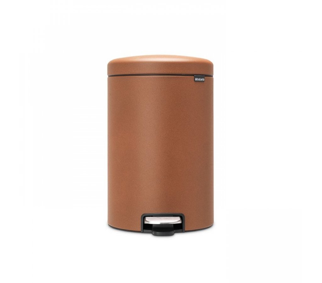 

Мусорный бак с педалью newIcon 20 л Brabantia минеральная корица, 59381-06