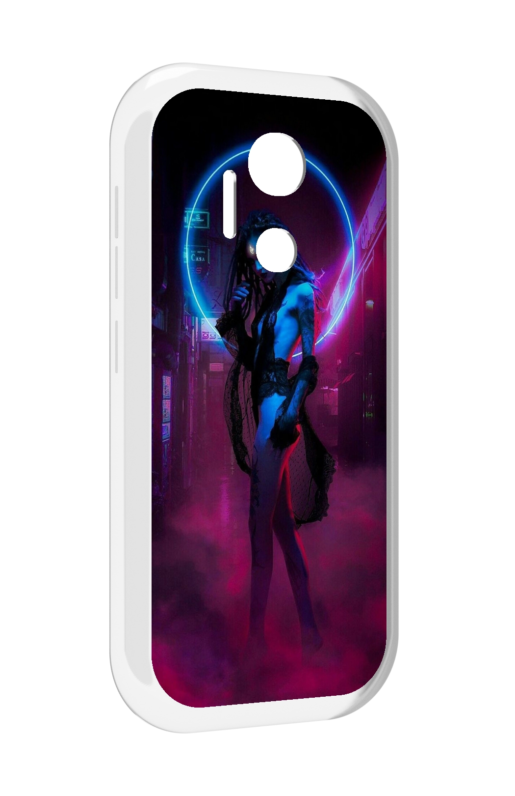 

Чехол MyPads красивая девушка в дыму неон женский для doogee x97 pro, Прозрачный, Tocco