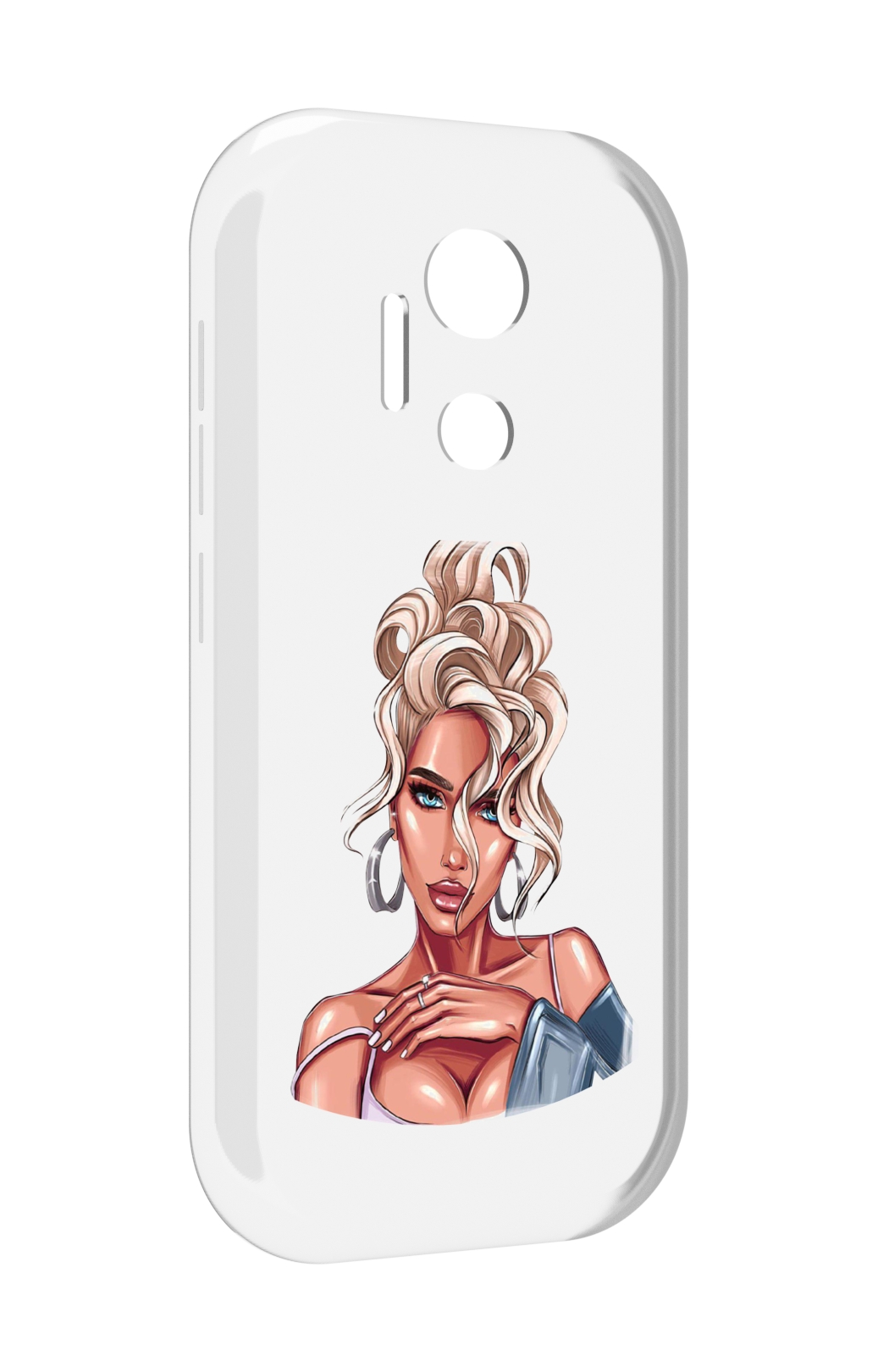 

Чехол MyPads красивая-блондинка женский для doogee x97 pro, Прозрачный, Tocco
