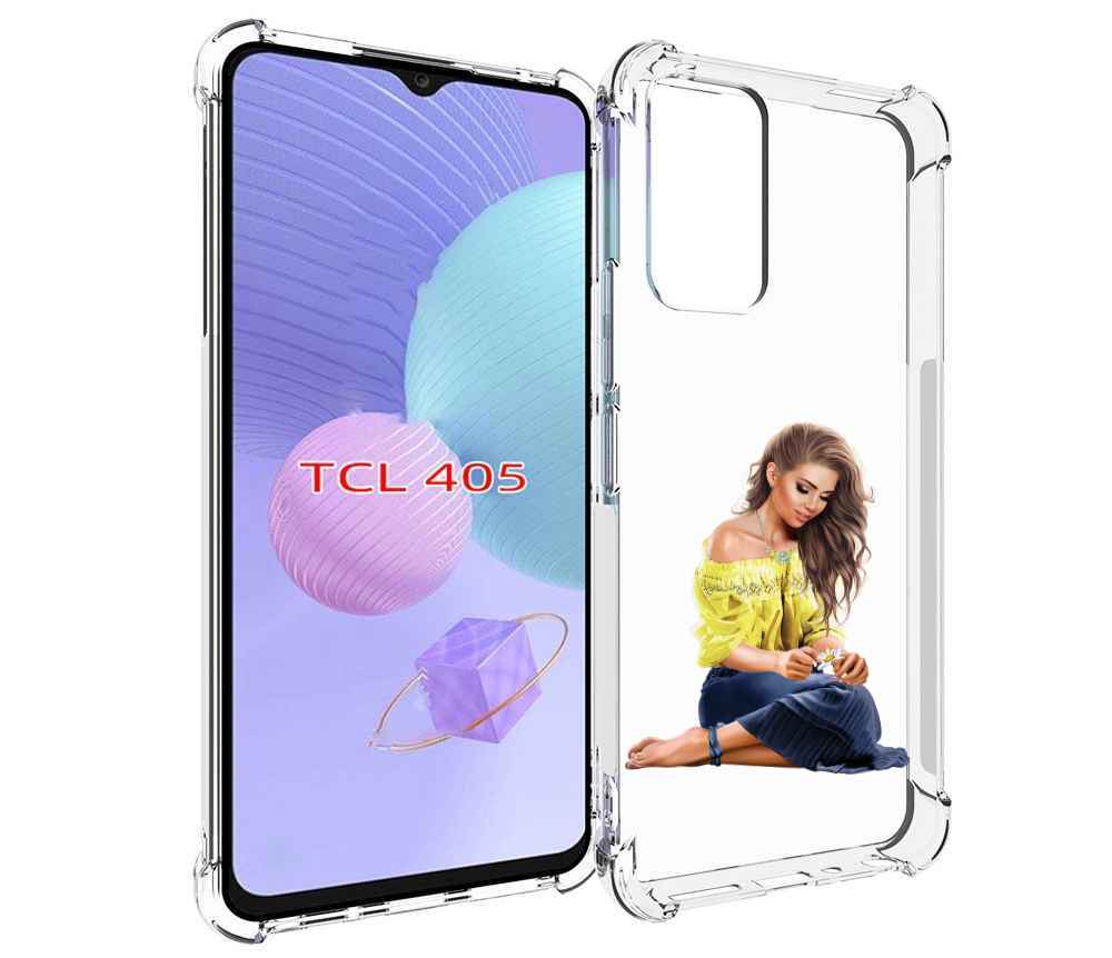 

Чехол MyPads миленькая-девочка женский для TCL 405, Tocco
