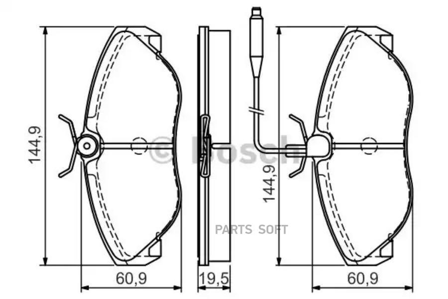 

Тормозные колодки Bosch передние Premium 2 986495056