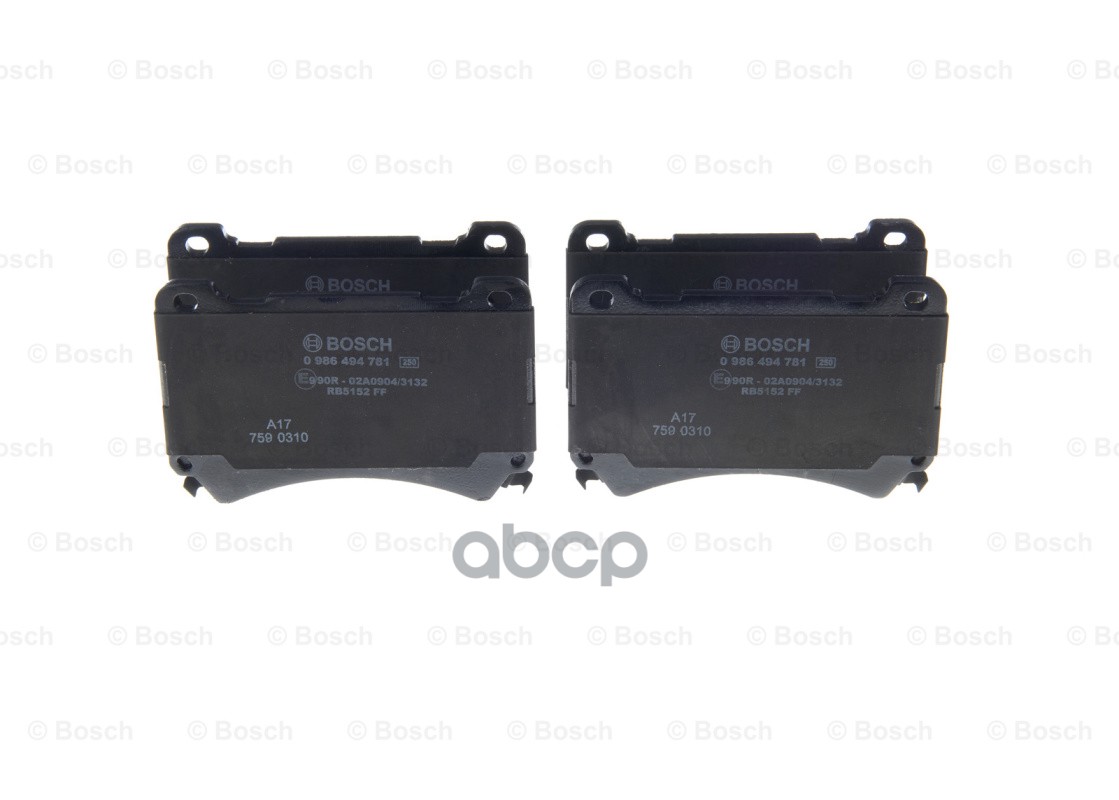 

Тормозные колодки Bosch передние дисковые 986494781