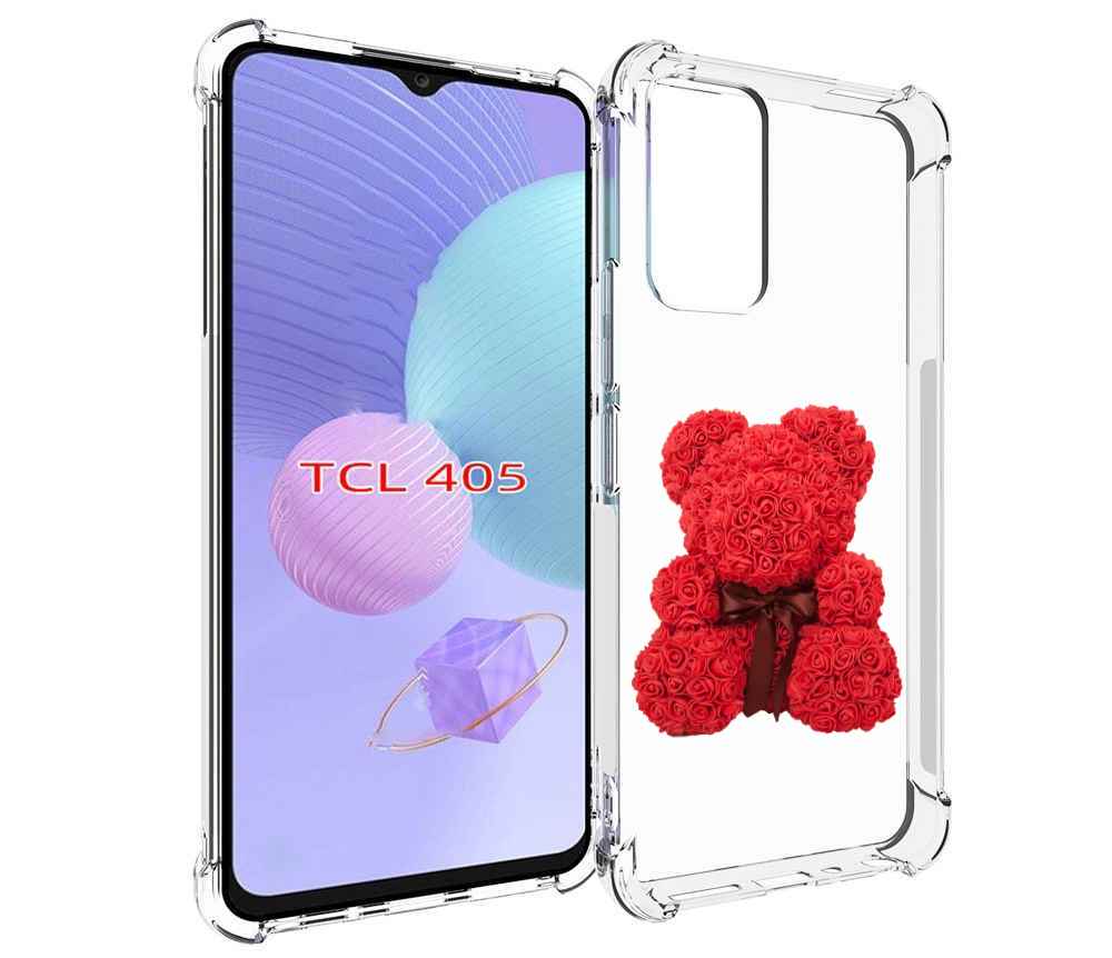 

Чехол MyPads мишка-из-розочек для TCL 405, Tocco