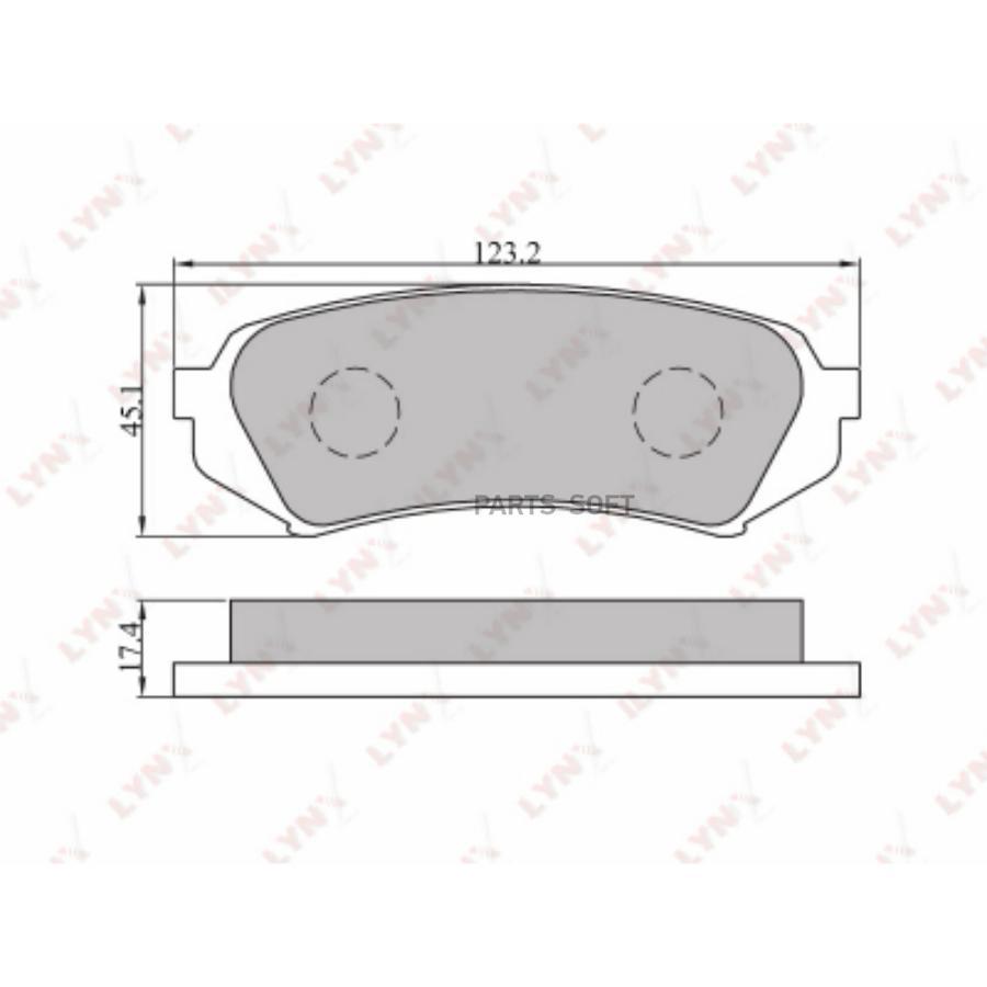 

Колодки тормозные TOYOTA LAND CRUISER 100 98 07/LEXUS LX470 98 07задние 1шт LYNXAUTO