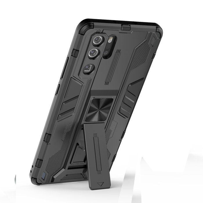 фото Противоударный чехол с подставкой transformer для huawei p30 pro (черный) black panther