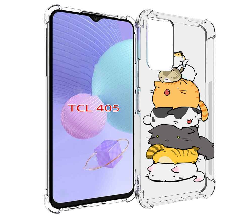 

Чехол MyPads много-маленьких-котиков для TCL 405, Tocco