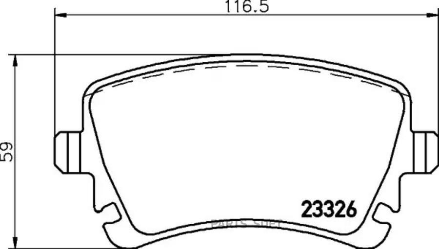 

Колодки зад.VW PHAETON 3.0-6.0 02= 1шт TEXTAR