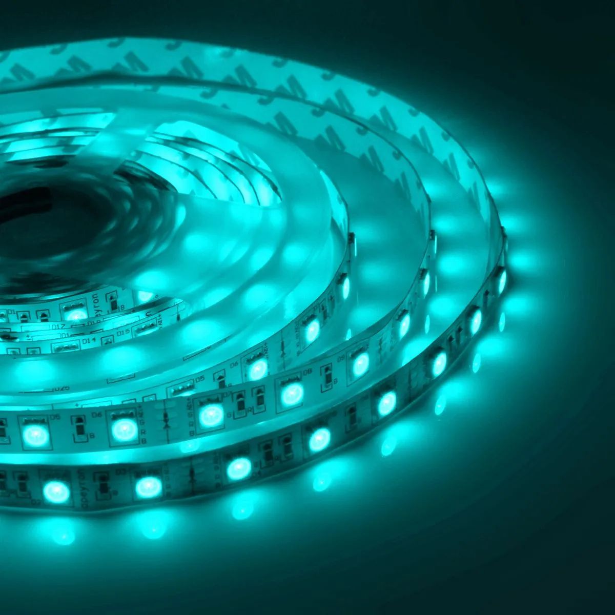 

Светодиодная влагозащищенная лента Apeyron 14,4W/m 60LED/m 5050SMD разноцветная 5M 00-75