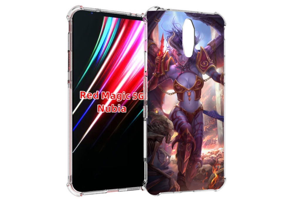 

Чехол MyPads queen of pain dota 2 для ZTE Nubia Red Magic 1 5G, Прозрачный, Tocco