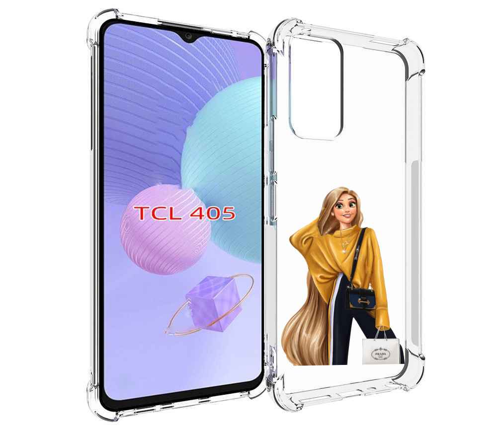 

Чехол MyPads модная-рапунсель женский для TCL 405, Tocco