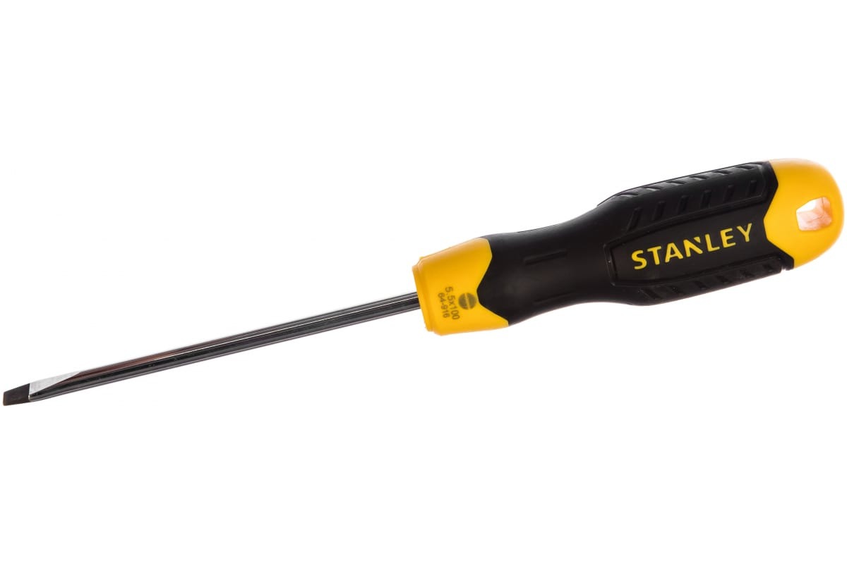 

Отвертка Stanley Cushion Grip 0-64-916 SL 5.0х100мм, CUSHION GRIP шлиц 5х100 мм 0-64-916