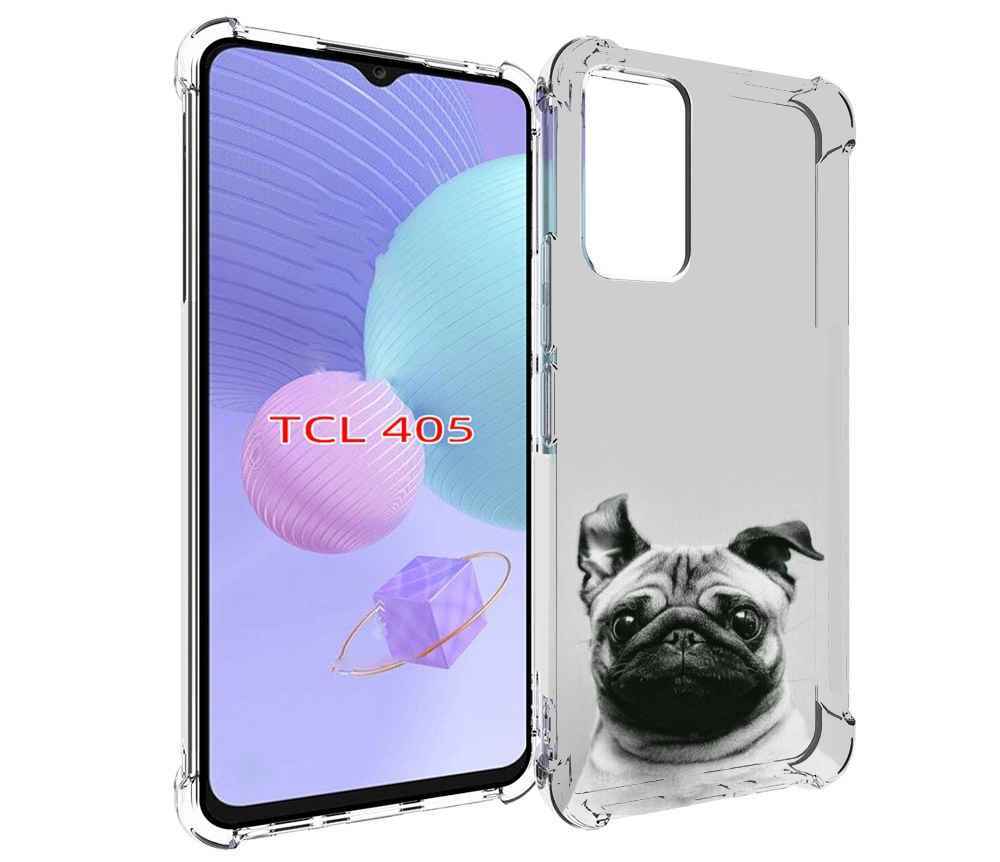 

Чехол MyPads мопс для TCL 405, Tocco