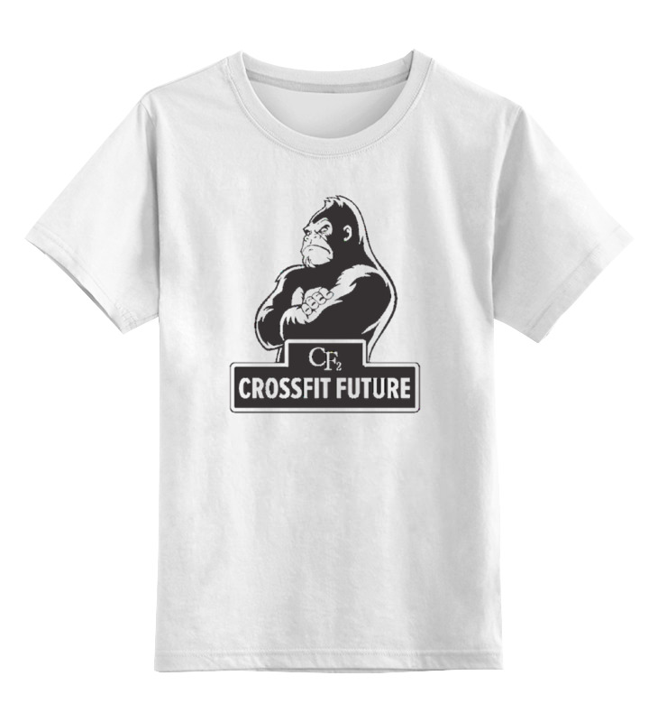 

Футболка детская Printio Crossfit / кроссфит цв. белый р. 128, Crossfit / кроссфит