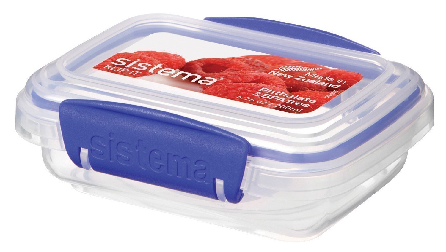 

Контейнер Sistema Klip It Rectangular 0.2л прозрачный/синий (1520), Синий;прозрачный
