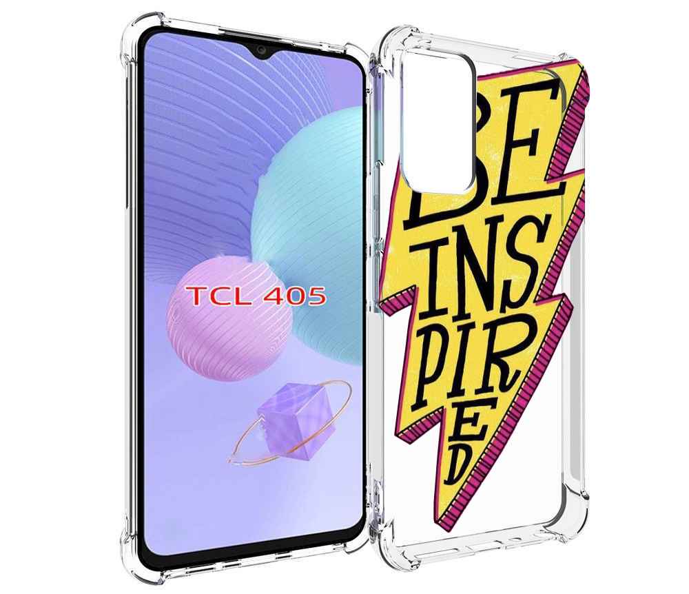

Чехол MyPads надпись в желтой молнии для TCL 405, Tocco