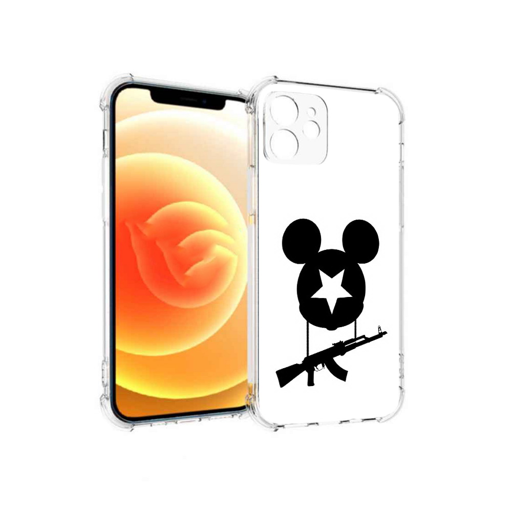 

Чехол MyPads Tocco для Apple iPhone 12 АК Микки (PT157543.607.26), Прозрачный, Tocco
