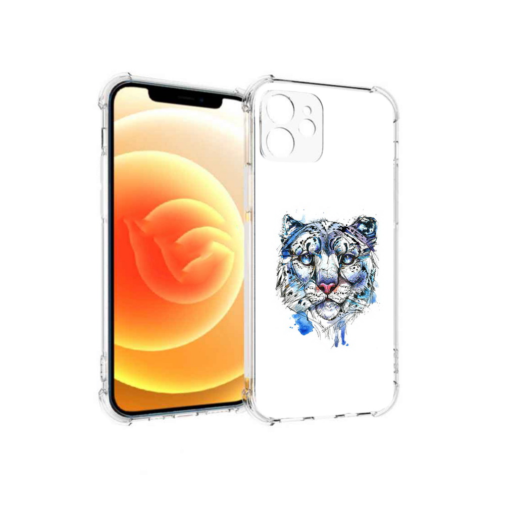 

Чехол MyPads Tocco для Apple iPhone 12 водяной тигр (PT157543.607.263), Прозрачный, Tocco