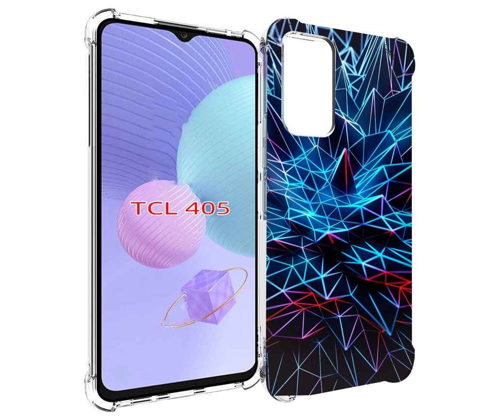 

Чехол MyPads неоновая-абстракция для TCL 405, Tocco