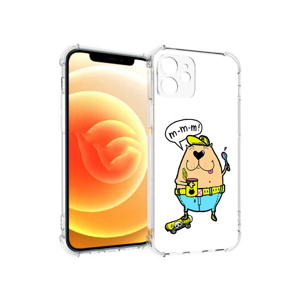 

Чехол MyPads Tocco для Apple iPhone 12 Бобр (PT157543.607.30), Прозрачный, Tocco