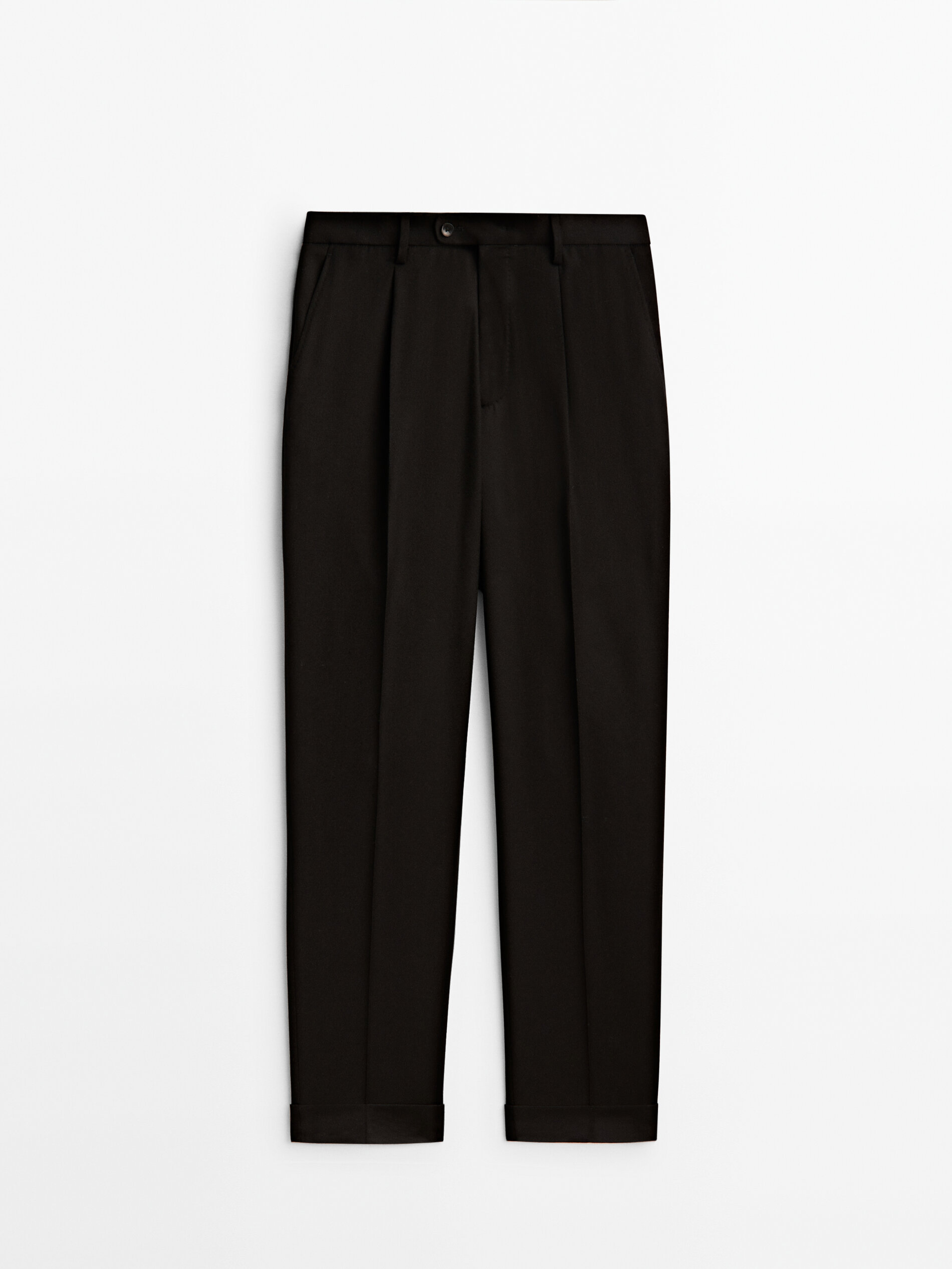 

Брюки мужские Massimo Dutti 00079800800 черные 40, 00079800800