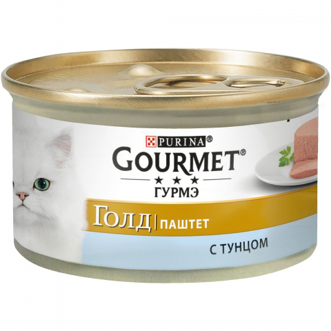 фото Консервы для кошек gourmet gold, паштет с тунцом, 12шт по 85г