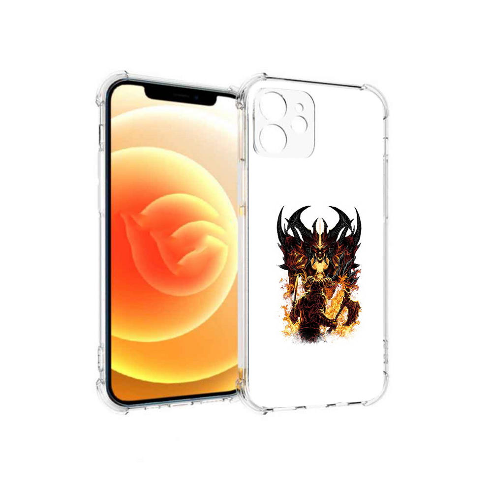 

Чехол MyPads Tocco для Apple iPhone 12 демон shadow fiend (PT157543.607.318), Прозрачный, Tocco