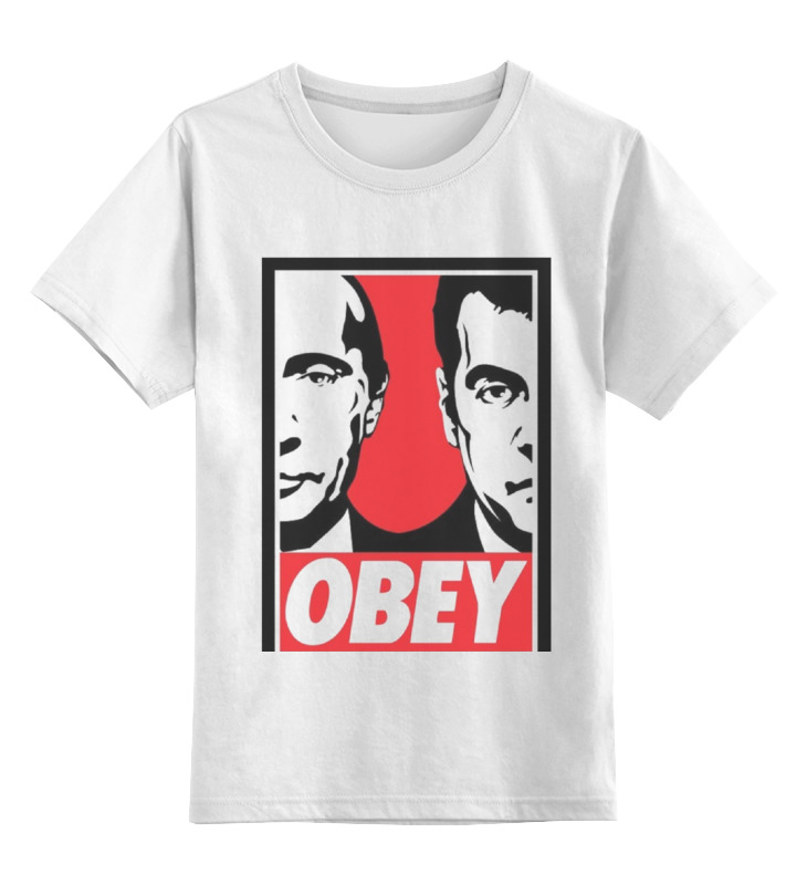

Футболка детская Printio Obey цв. белый р. 128, Obey