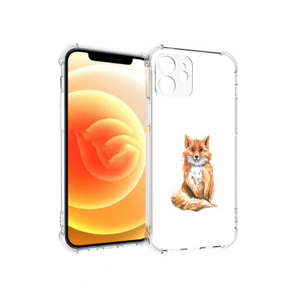 

Чехол MyPads Tocco для Apple iPhone 12 детская лиса (PT157543.607.320), Прозрачный, Tocco
