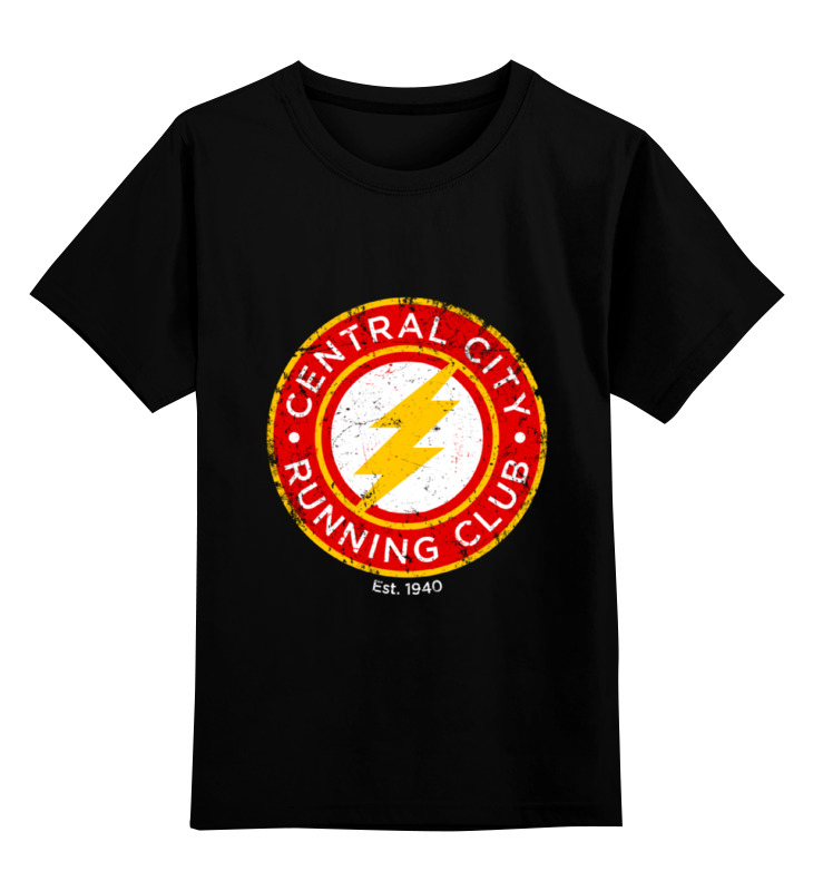 

Футболка детская Printio The flash цв. черный р. 128, The flash