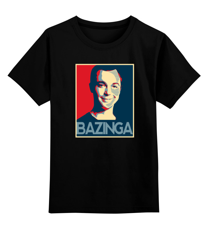 

Футболка детская Printio Bazinga цв. черный р. 128, Bazinga