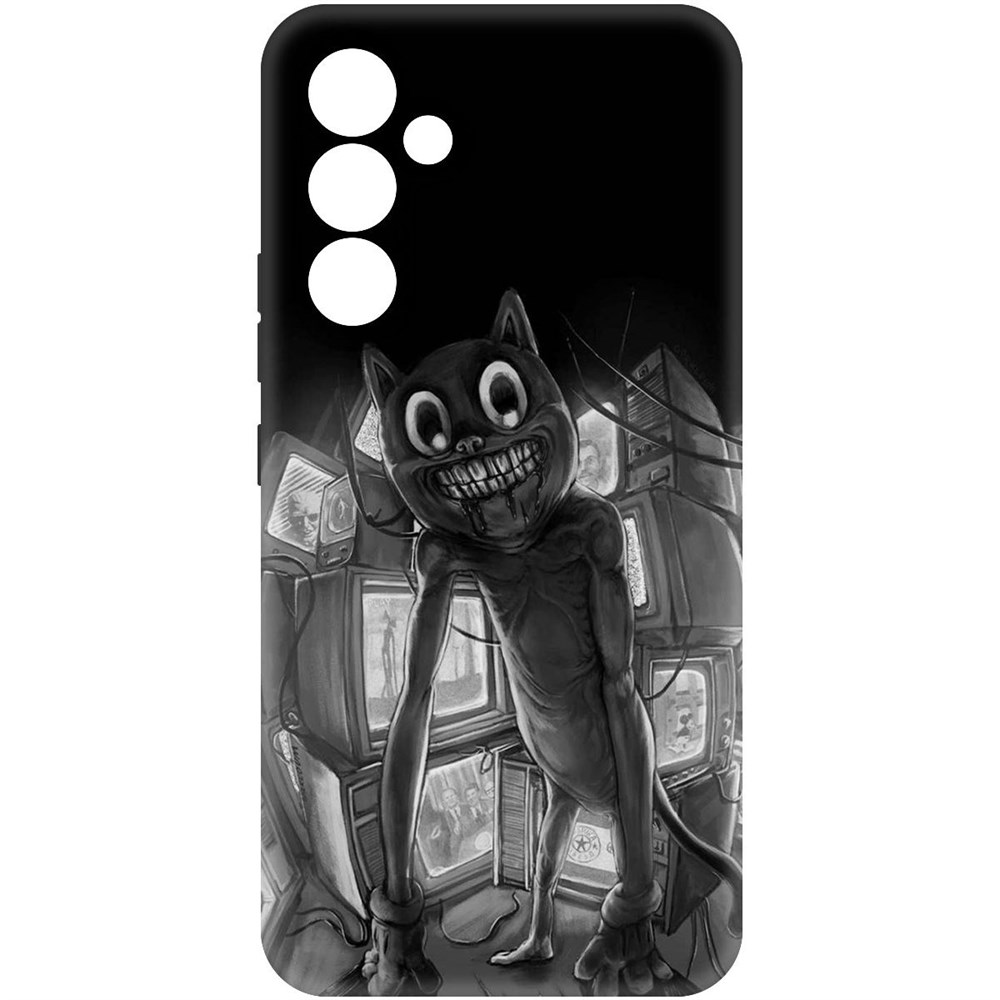 

Чехол-накладка Софт Хаги Ваги - Картун Кэт для Samsung Galaxy A54 5G (A546), Черный