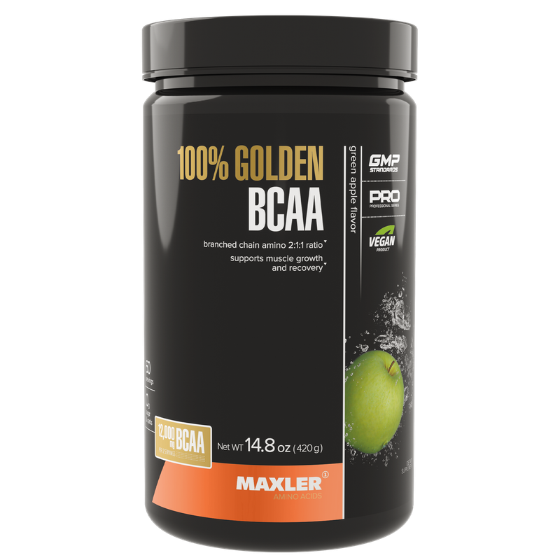 

Maxler 100% Golden BCAA 420 г, green apple, 100% Golden BCAA