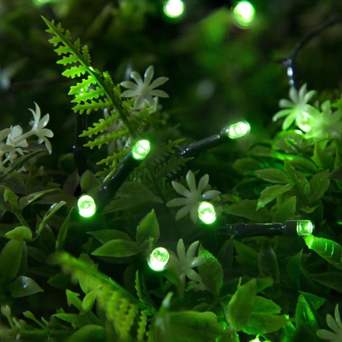 фото Световая гирлянда новогодняя luazon lighting нить 4137007 10 м зеленый