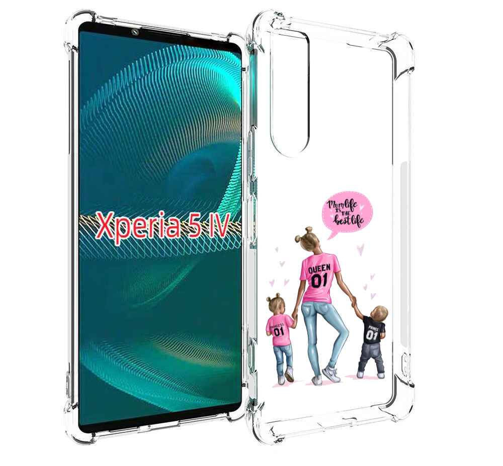 

Чехол MyPads Мама-королева женский для Sony Xperia 5 IV (5-4), Прозрачный, Tocco
